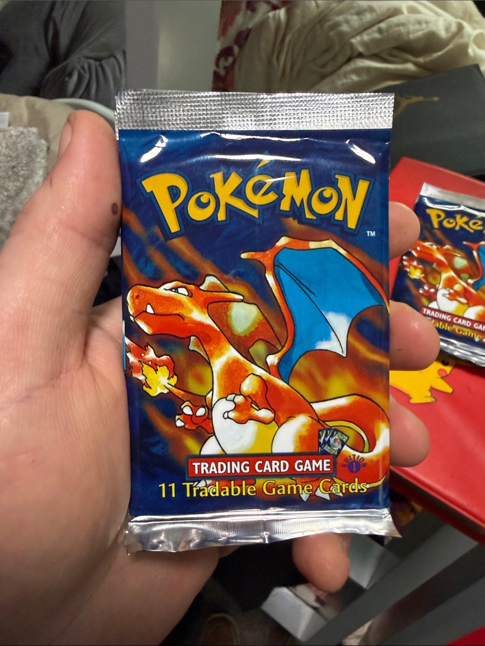 Pokemon Charizard Booster Pack - Blue and Orange Artwork